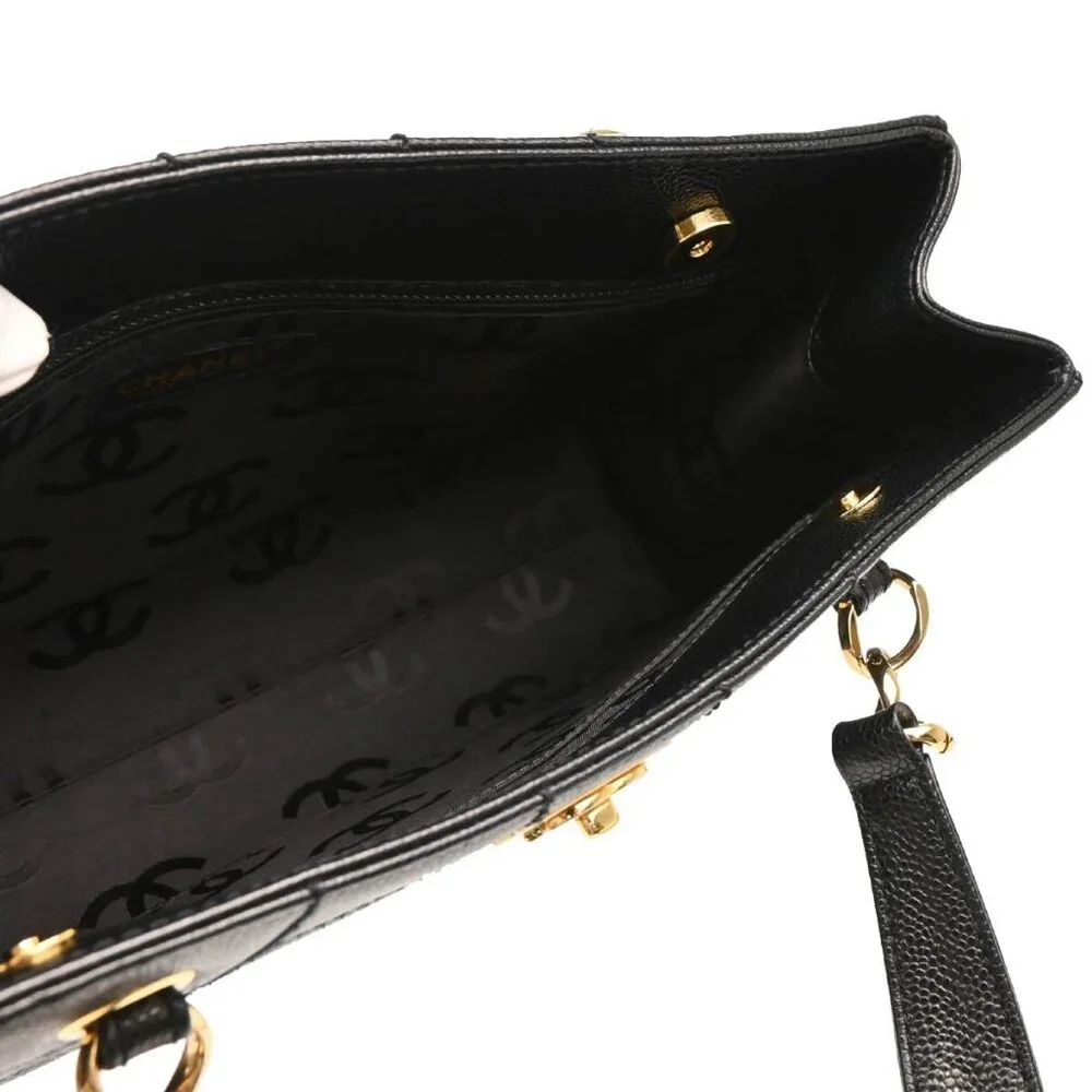 Chanel Black Calfskin Wild Stitch Choco Bar Chain Handbag 195112 - Picture 11 of 11